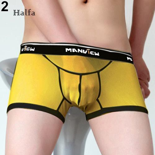 HALFA| Quần lót boxer nam dạng lưới nhìn xuyên thấu gợi cảm