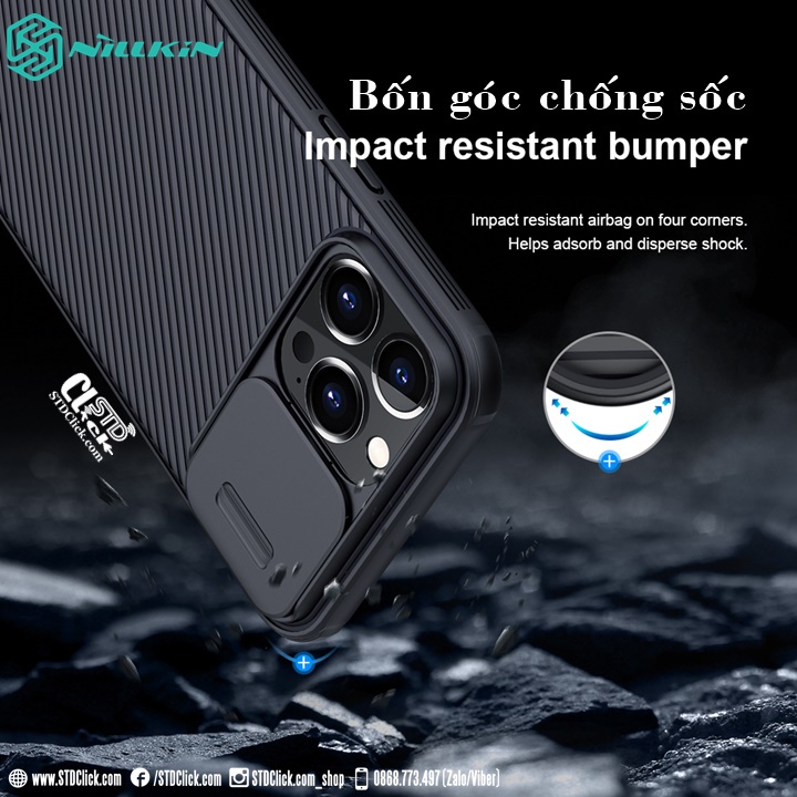 ỐP LƯNG IPHONE 13 PRO NILLKIN CAMSHIELD PRO NILLKIN CHÍNH HÃNG