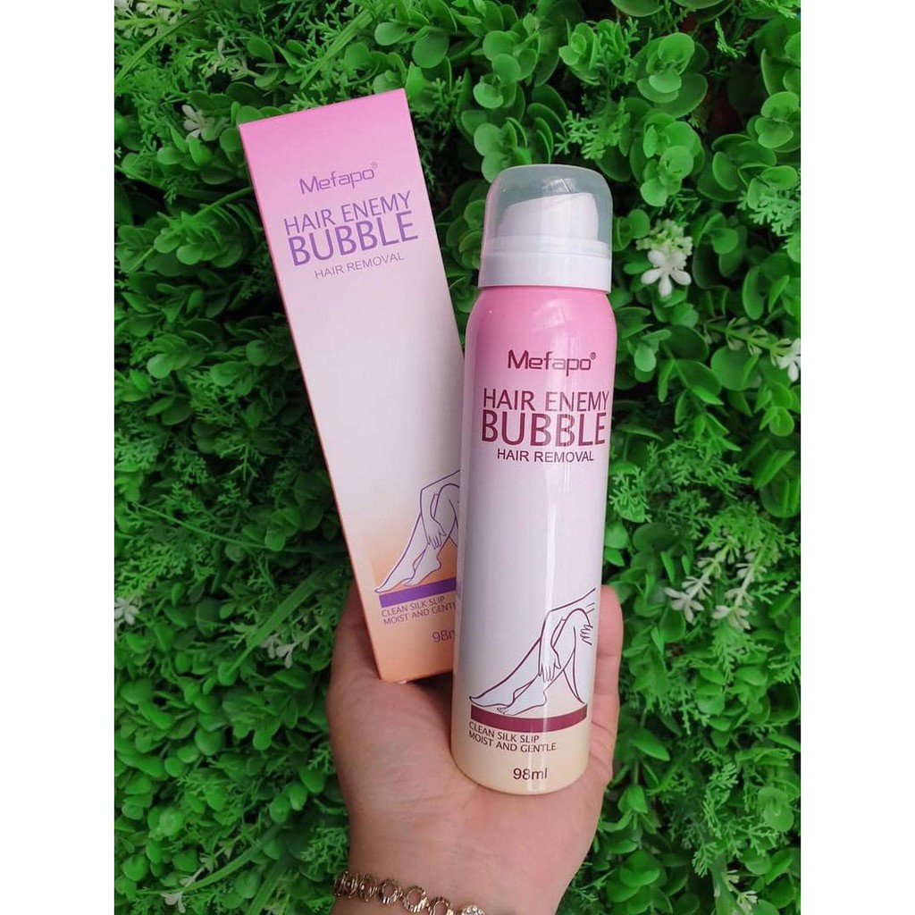 Xịt Tẩy Lông Cấp Tốc Không Đau Mefapo Hair Enemy Bubble - Dạng Bọt