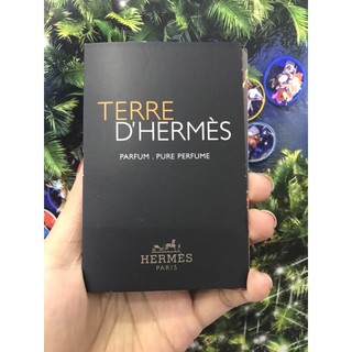 Vial mẫu thử nước hoa hermes terre parfum 2ml