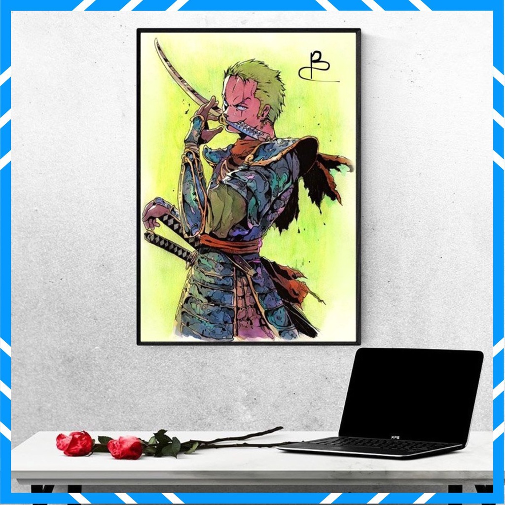 Tranh Zoro One Piece Trang Trí 40x60 Cực Chất 16 Mẫu Tùy Chọn