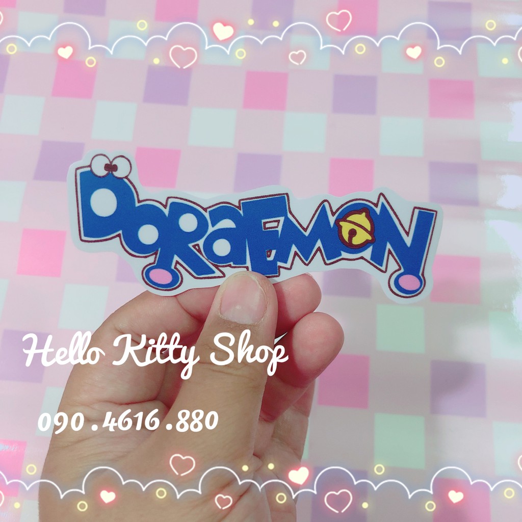 DECAL CHỮ DORAEMON MẪU MỚI