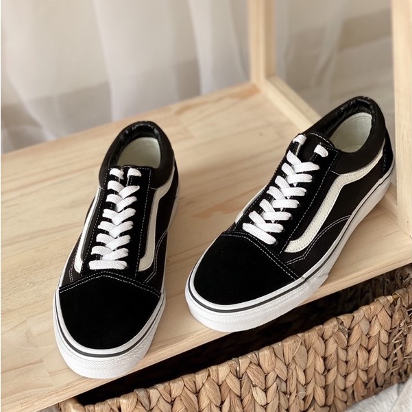 Giày Sneaker Nam, Giày Vans [REAL] Old Skool Black White cho nam nữ