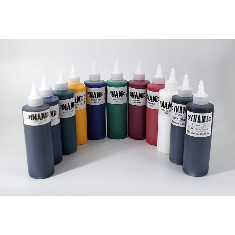 Mực xăm tattoo dynamic các màu-lọ 240ml