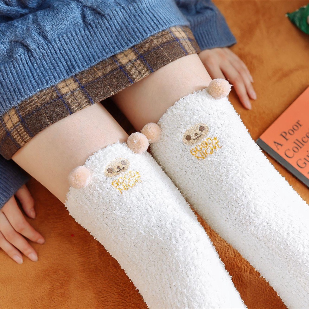 Vớ Ngủ Dày Họa Tiết Kẻ Sọc Dành Cho Nữ