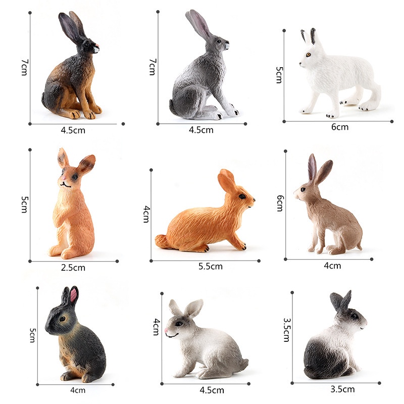 Manufacturers WholesaleSimulation of wild animal model rabbits solid