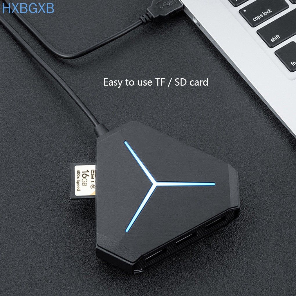 Bộ Chia 6 Cổng Usb 2.0 Kèm Đầu Đọc Thẻ Nhớ 3.5mm