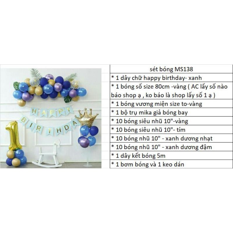 SET BÓNG TRANG TRÍ SINH NHẬT HAPPY BIRTHDAY MẪU HÀN QUỐC SINH NHẬT HÀN QUỐC, CON THỎ, CON GẤU, HOA CÚC