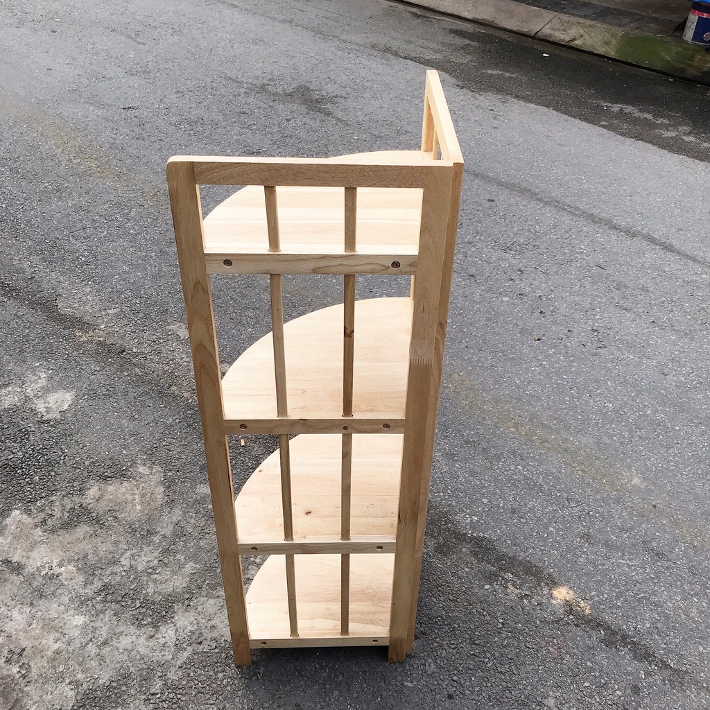 Kệ góc gỗ 4 tầng 38cm