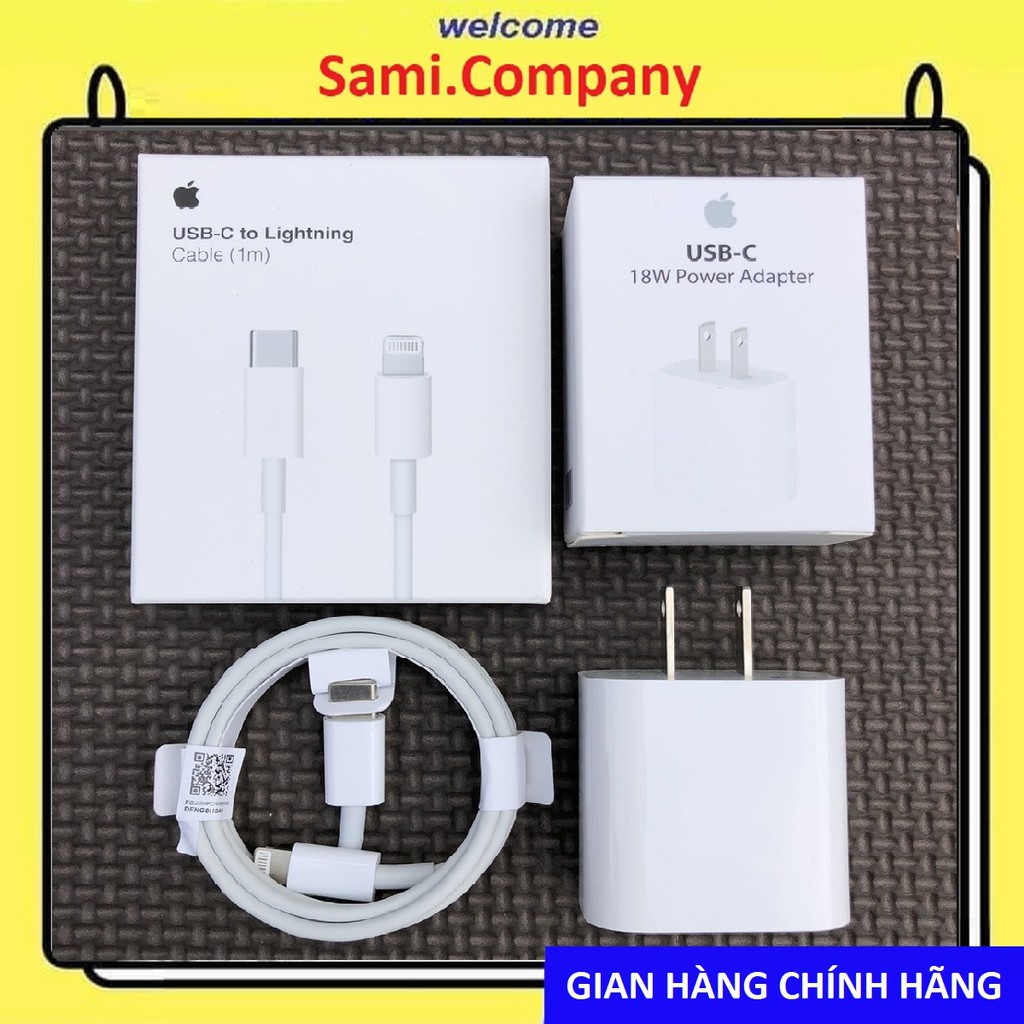 [ FullBox - Zin ] Bộ sạc nhanh iphone 18w ,Sạc iphone 18w dành cho Iphone 7P/8/8P/X/XSMAX/11/11PROMAX/12P/12PROMAX