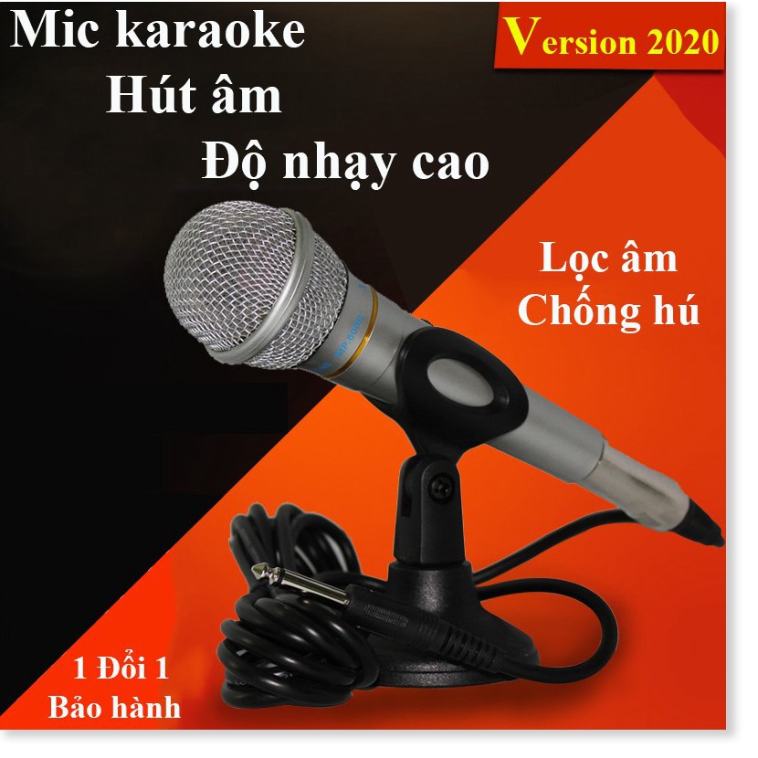 Micro Karaoke Chống Hú, Độ nhạy - hút âm cao - TOP Mic Hát Karaoke mẫu mới,Mic karaoke xingma. Bảo hành 1 đổi 1 SCG 24h