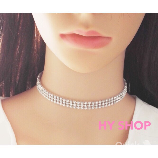 vòng cổ choker đính kim nhiều size