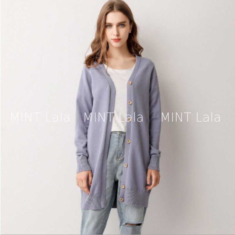 Áo Len Cardigan Dáng Dài Basic Cho Nữ Hàng Đẹp - MINT Lala