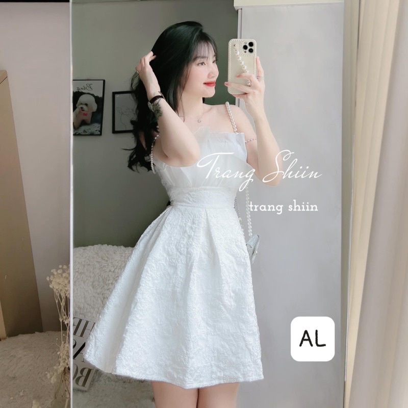 Váy đi tiệc kỷ yếu proom váy trắng xinh váy đám cưới
