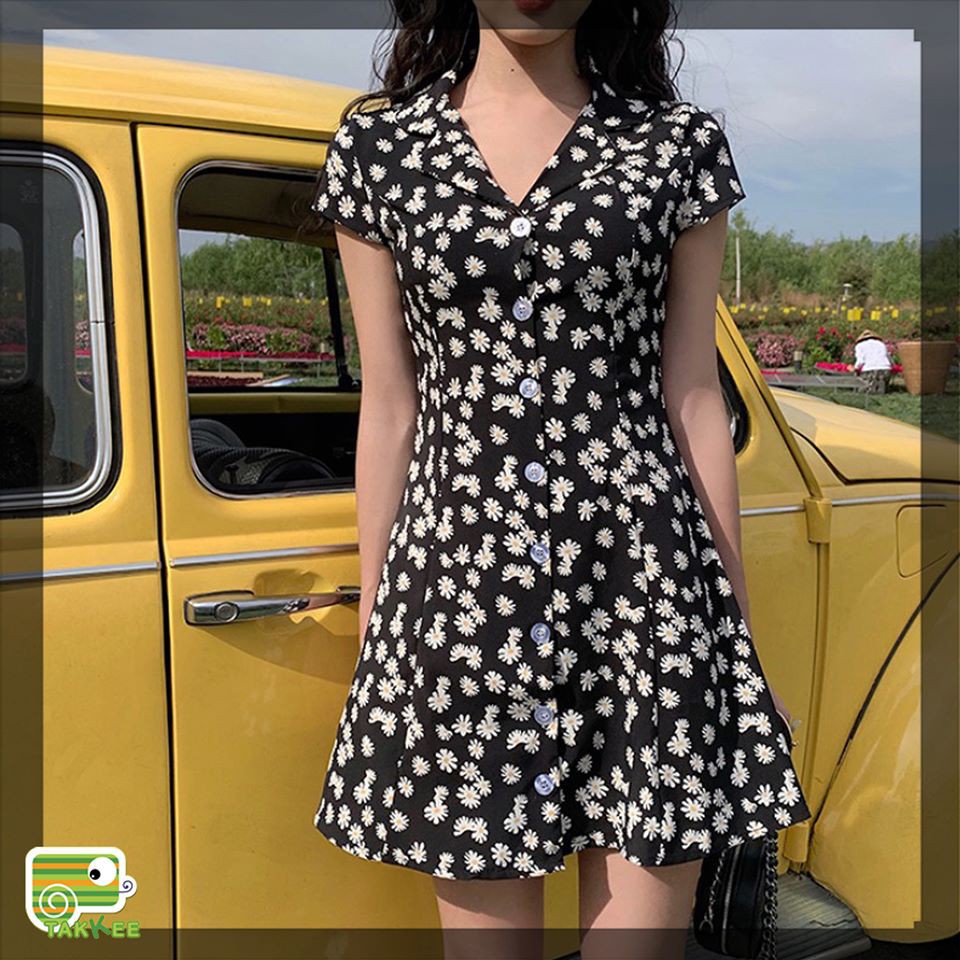 (HÀNG QUẢNG CHÂU LỌA 1) VÁY ĐẦM HỌA TIẾT HOT TREN CỦA MÙA HÈ