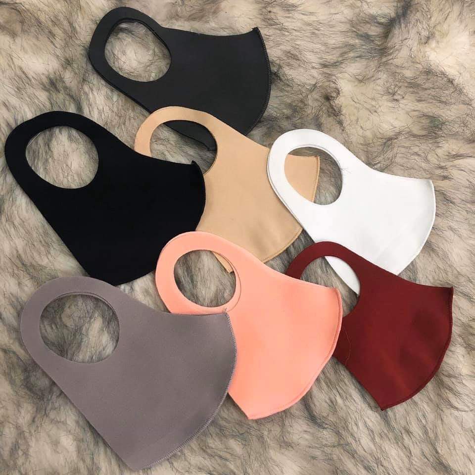 SET 10 Khẩu Trang Vải Poly Vải Đúc Su Kháng Khuẩn Mềm Mịn Thoáng Mát Phù Hợp Cho Nam Và Nữ