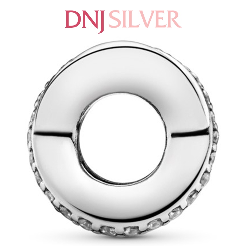 Charm bạc 925 cao cấp, hàng chuẩn bạc - Charm Sparkling &amp; Polished Lines Spacer thích hợp để mix vòng tay charm - DN188