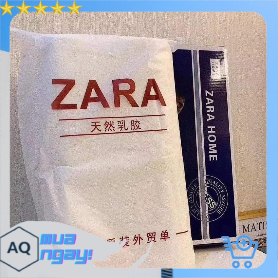 Gối Cao Su Non ZaZa Cao Cấp - Gối Cao Su Chông Ngáy Ngủ, Mềm Mại hình chữ nhật với thước 50cm - 30cm