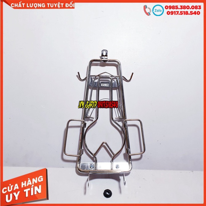 BAGA EX 150 INOX MÀU TITAN LOẠI 10 LY CHẮC CHẮN + TẶNG MÓC 7 MÀU Ảnh thật Sp