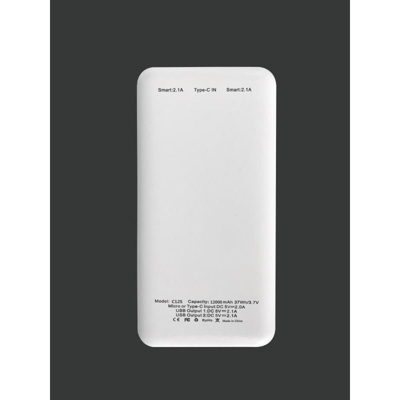 Pin Sạc Dự Phòng AKUS 12.000mAh - C12S Hàng chính hãng - Bảo hành 12 tháng - vivu store