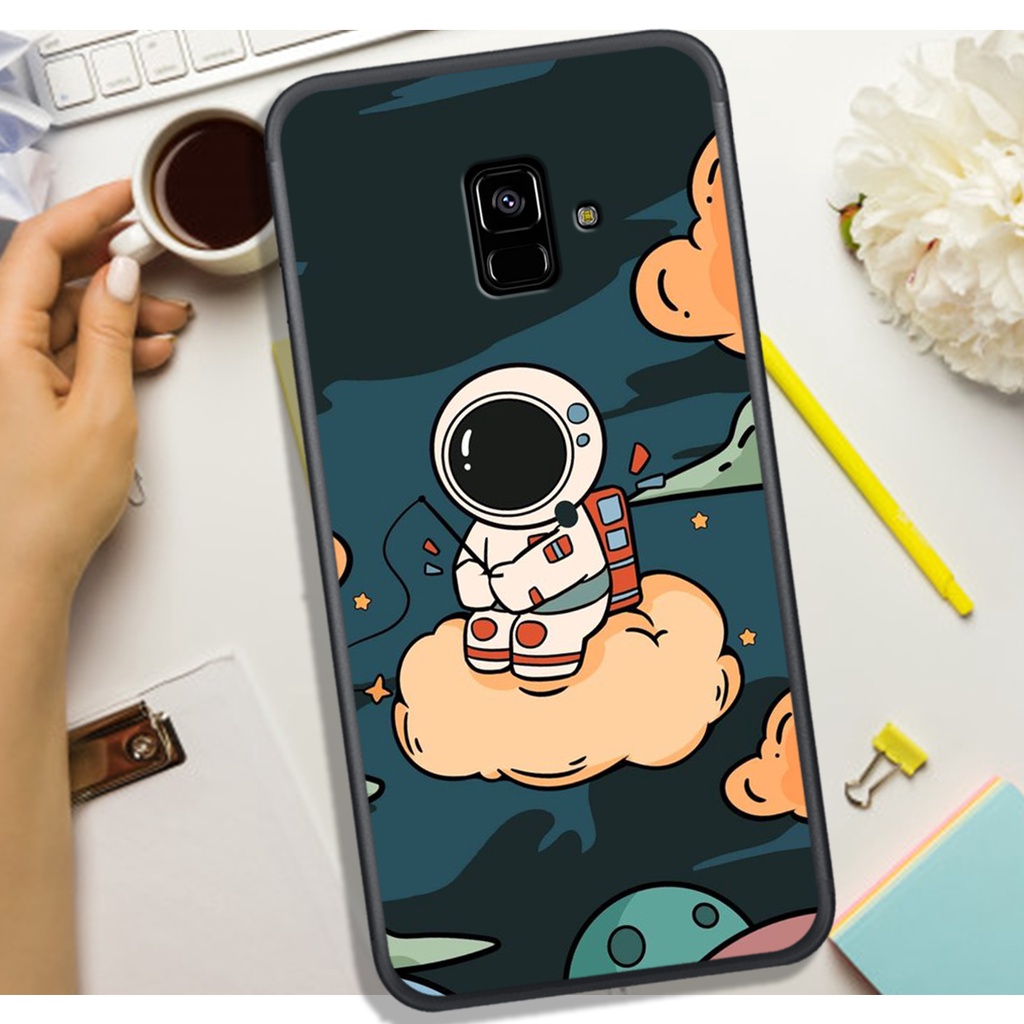 [ SIÊU HOT] ỐP LƯNG SAM-SUNG A6 2018/A5/A* 2018/J6 2018/A8 PLUS  , IN HÌNH ASTRONAUT PHI-HÀNH-GIA, MÀU SẮC BẮT MẮT