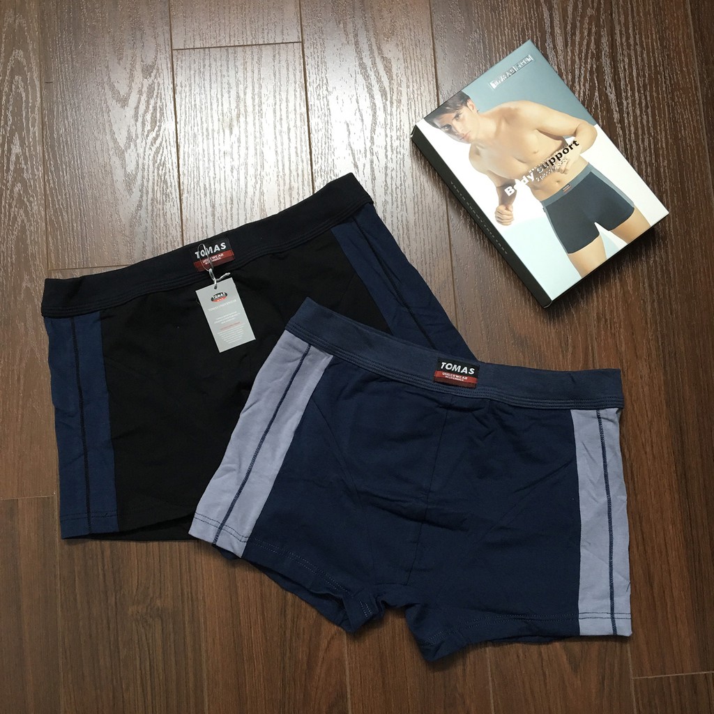 Quần Lót Nam Dáng Đùi, Cotton Mềm Mại, Thấm Hút Tốt- Quần Sịp Nam Tomas Hàng Chính Hãng