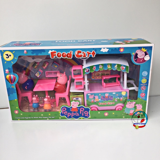 Xe đẩy bán đồ ăn nhanh của gia đình peppa pig