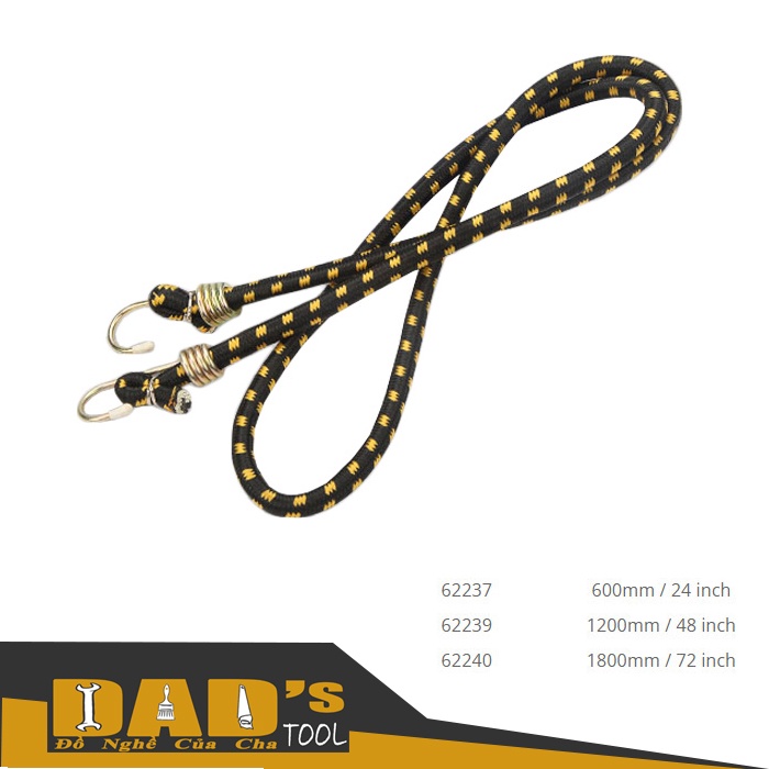 DÂY RÀNG HÀNH LÝ CAO SU 60/120/180CM - TOLSEN 62237/39/40