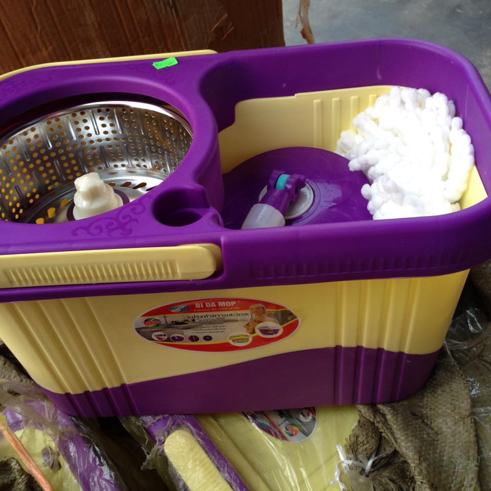 Bộ cây lau nhà 360 độ lồng inox[Giảm giá sốc]