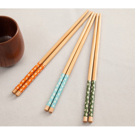 BỘ 10 ĐÔI ĐŨA GỖ HOA SP081151