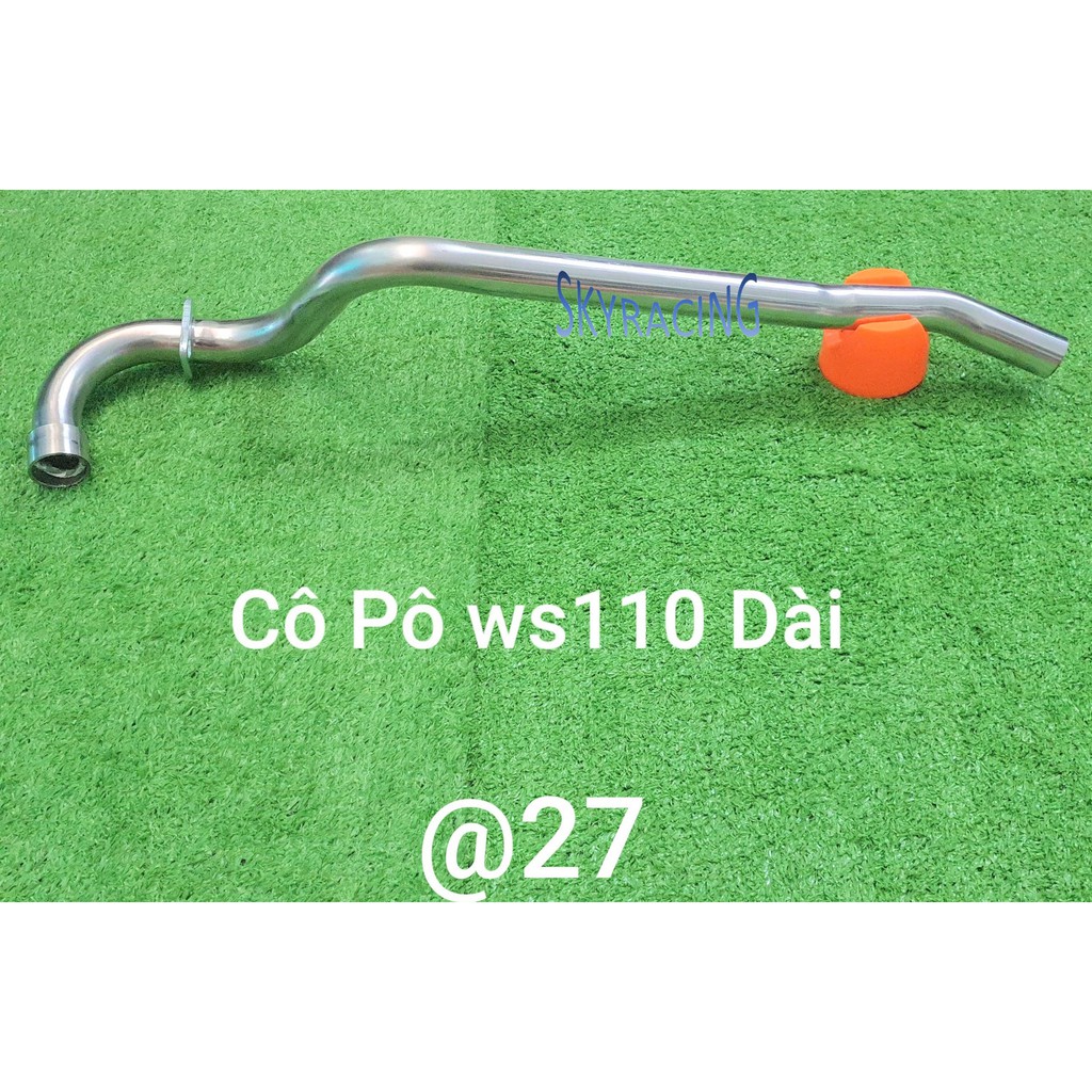 Cổ pô inox 304 gắn pô zin xe WS110