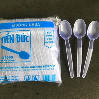 THÌA NHỰA ❤️FREESHIP❤️ Muỗng Nhựa Dùng 1 Lần Chất Lượng