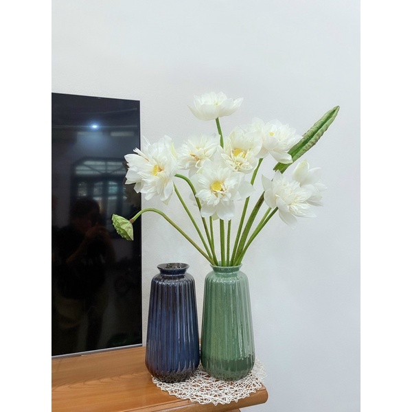 Bình hoa men hoả biến kính cao cấp 36cm Bát Tràng