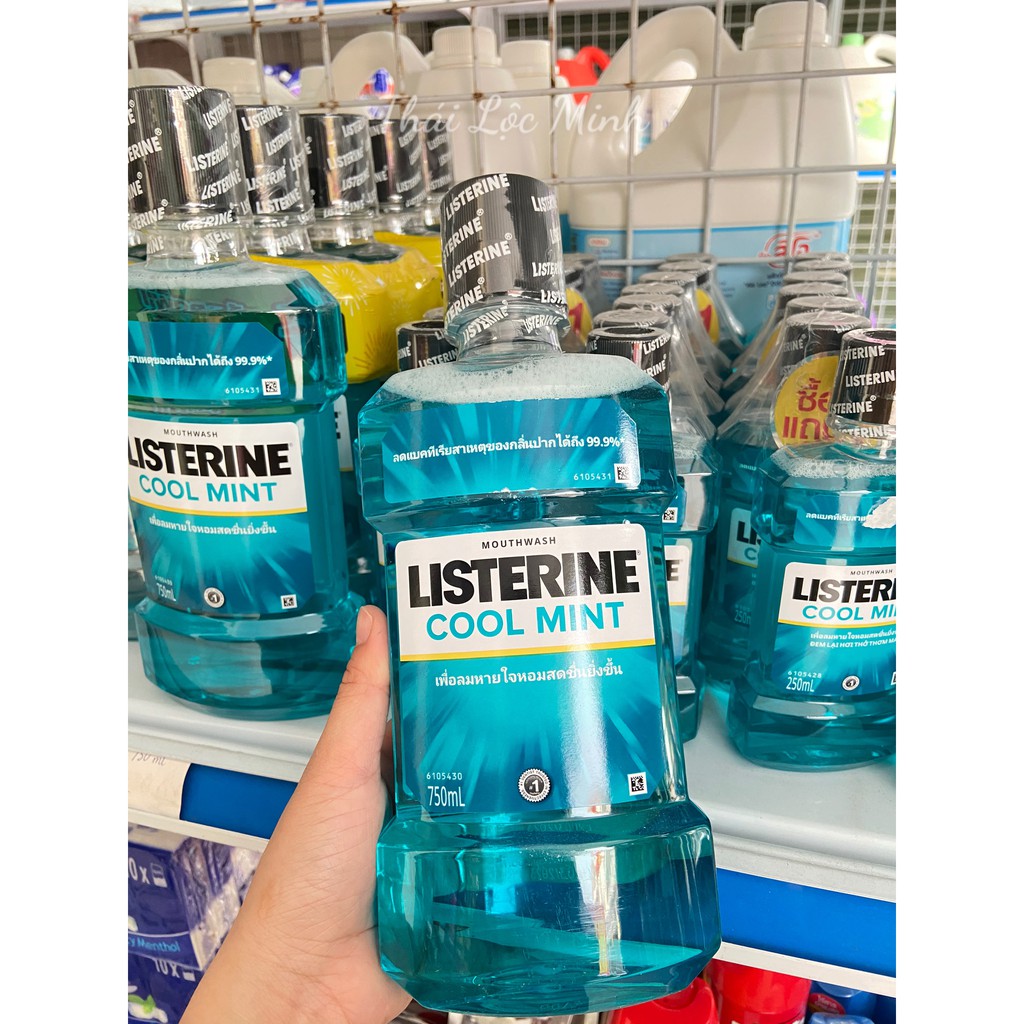 Combo 2 Nước Súc Miệng Hương Bạc Hà Listerine Cool Mint