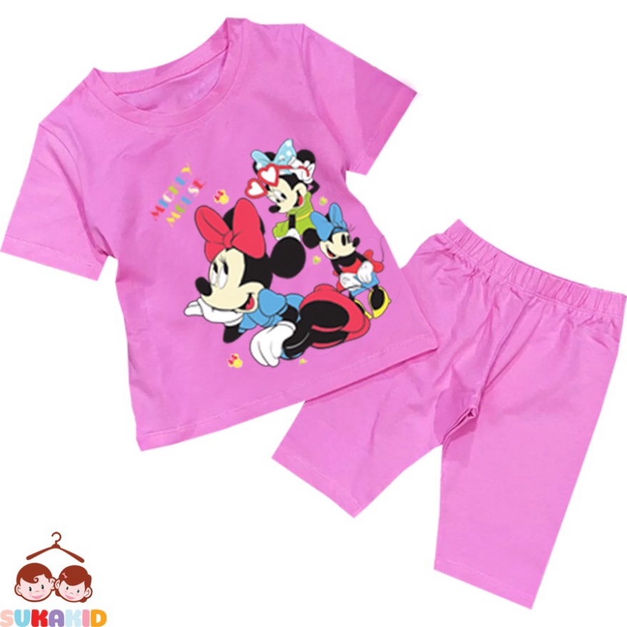 ( Km ) Combo 3 Đồ bộ tay ngắn quần lửng hình 3 CON METKE sườn be từ 6kg-29kg.BDBG64.