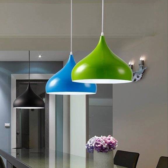 Đèn Thả Trang Trí Giọt Nước D320mm Nhiều Màu