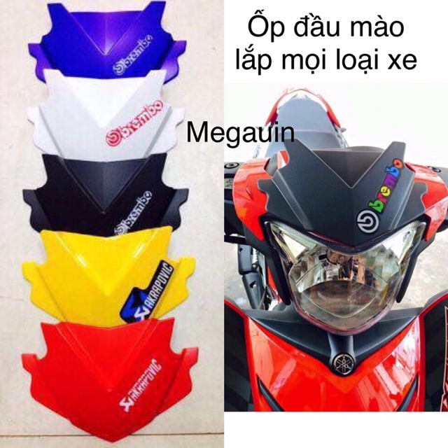 Ốp đầu mào (mão) lắp Exciter , Winner , Sirius , Wave (mẫu 2 sừng)