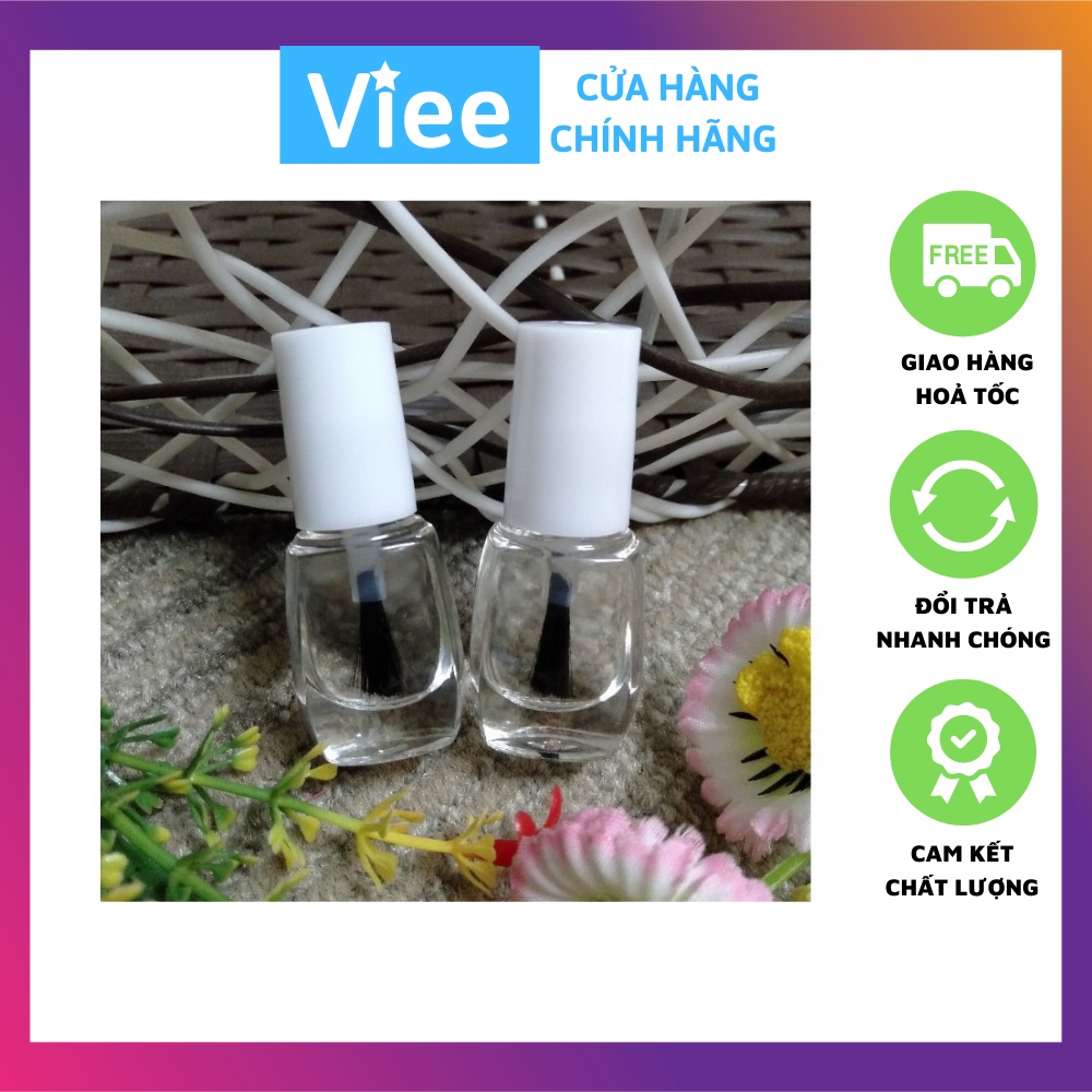 Bộ 2 sơn bóng dưỡng móng tay mau khô chai nhỏ