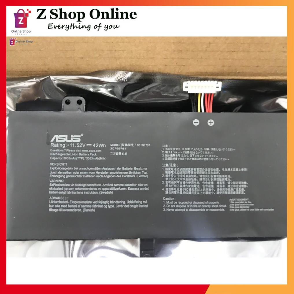 💖 Pin Xịn (Asus) S4200U X411UA X411UF X411UN X411UQ B31N1707 Zin