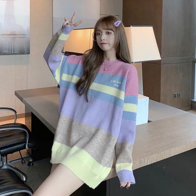 ÁO LEN MÀU KÈM GẤU ULZZANG