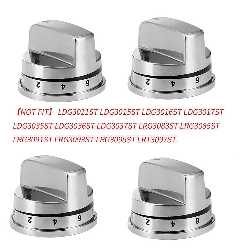 Bộ 5 Nút Vặn Nhựa Cho Bếp Ga LG LRG30355ST LRG30357ST LRG30855ST