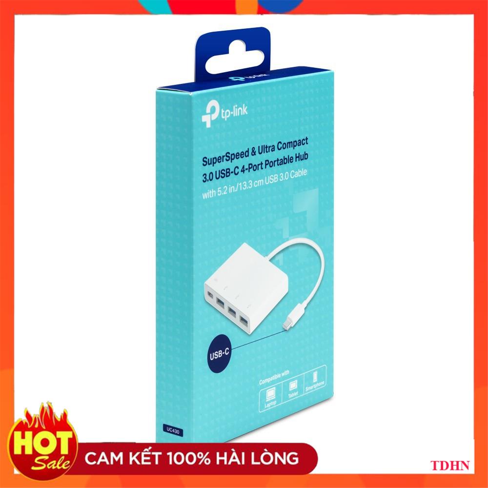 [Hãng] TP-Link Bộ USB-C 4 cổng tốc độ siêu nhanh và siêu nhẹ -UC430 -Hãng phân phối chính thức