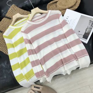 SIEU HOT Áo len dài tay áo kẻ len montoghi hàng Quảng Châu