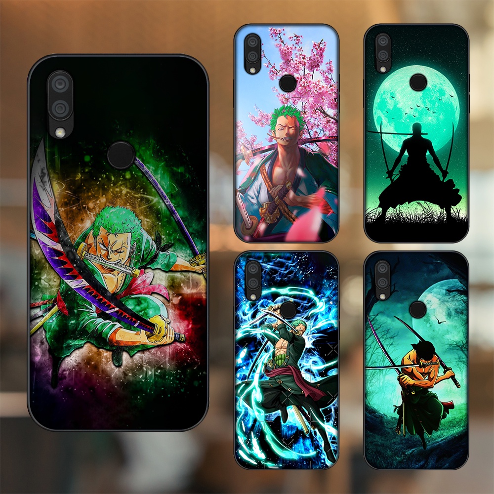 Ốp lưng Xiaomi Redmi 7 viền đen in hình Zoro One Piece