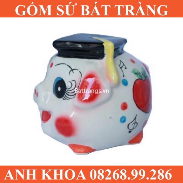 Heo đất tiết kiệm - Gốm sứ Bát Tràng Anh Khoa