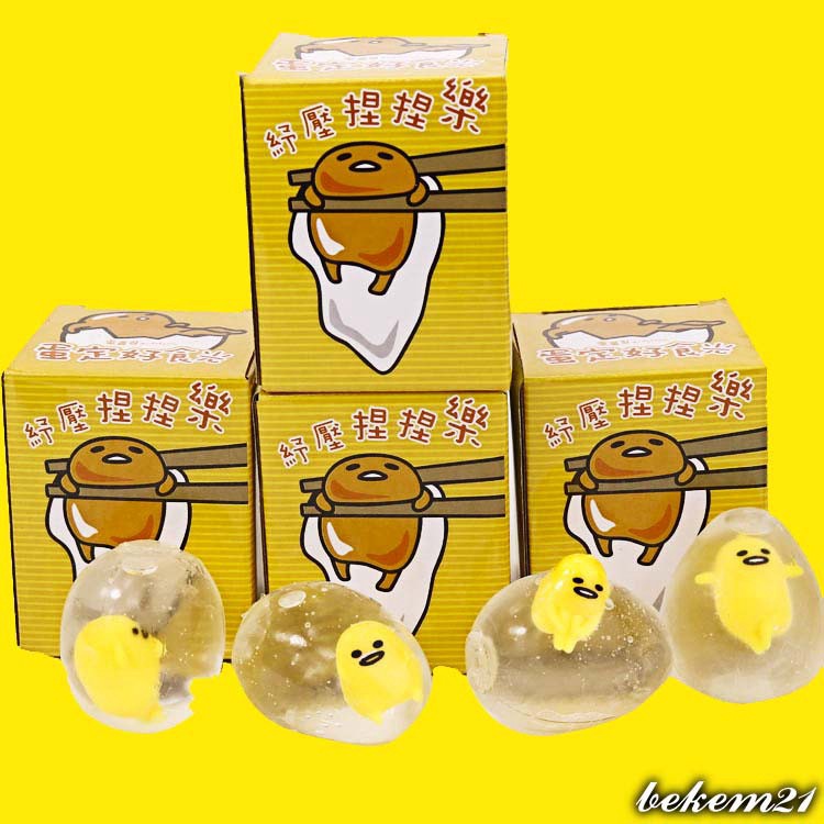 GUDETAMA SQUIShY trút giận trứng biến thái trứng gà trút giận mochi slime squishy