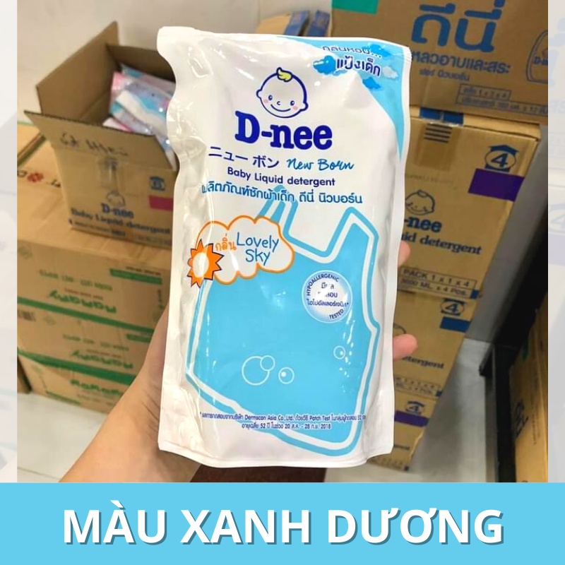 Nước Giặt Dnee, nước giặt quần áo cho bé CHÍNH HÃNG Túi 600-1400ml An Toàn Cho Trẻ Sơ Sinh - Khoaibaby