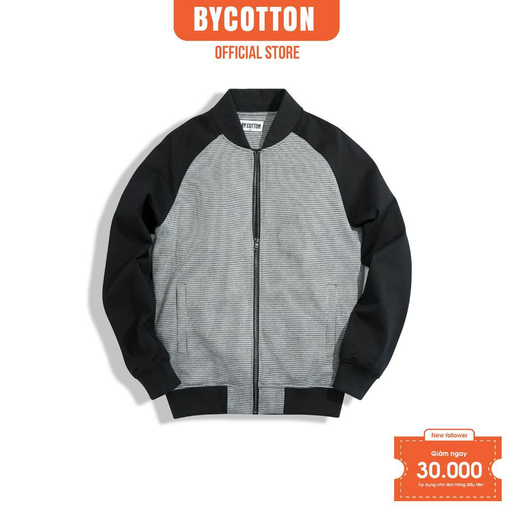 [Mã BYCO50KT8 giảm ngay 50K đơn 0K] Áo Khoác Nam BY COTTON JACKET BOMBER BLACK PATTERN