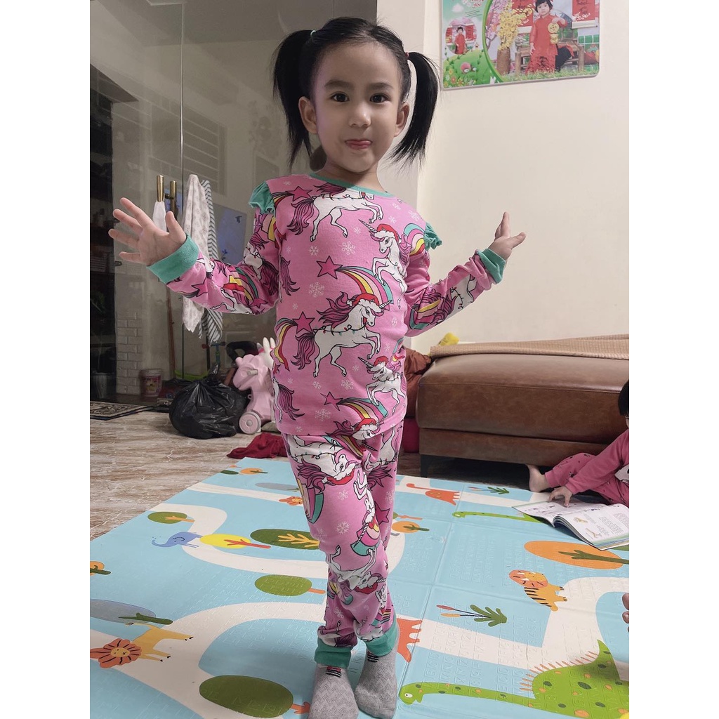 Bộ cotton cánh tiên cho bé gái
