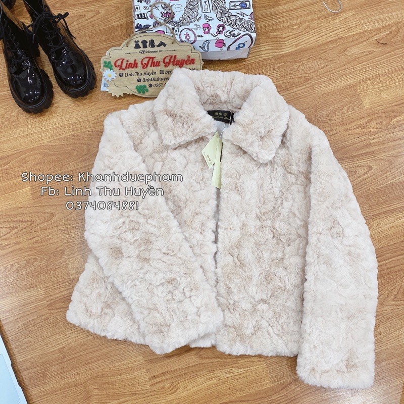 ÁO LÔNG Trần bông SANG CHẢNH, lông mượt, thời trang thu đông